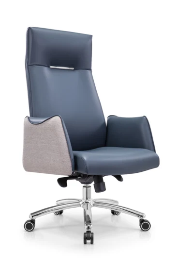 Novo Material Cadeira de Couro de Camada Superior para Escritório Multicolor para Serviço Pesado Sillas Oficina Mecanismo Multifuncional Cadeira de Escritório Executivo de Luxo
