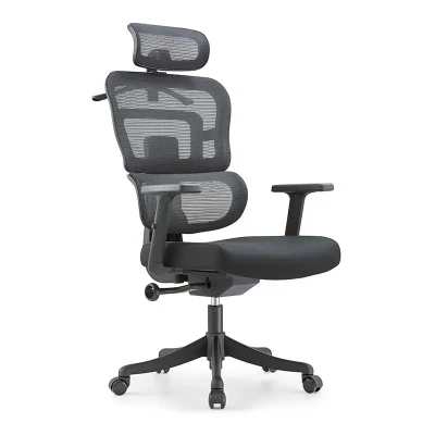 Cadeira de escritório executiva ergonômica reclinável de malha completa
