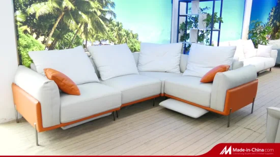 Mobiliário executivo moderno para casa Concise Theatre reclinável sofá de couro