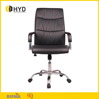 Cadeira de escritório executiva de couro com encosto alto PU Manager Office Chair